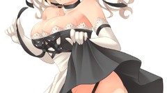 Woman ass Anime stockings anime girls maids miko cleavage 