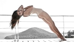 Woman ass barefoot Catrinel Menghia