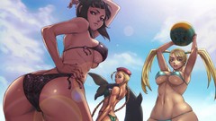 Woman ass Beaches blondes brunettes fan art panties street 