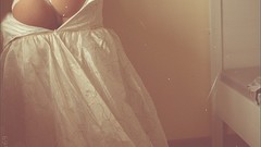 Woman ass blondes long hair lingerie brides white dress panties 