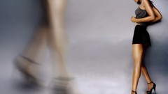 Woman ass bra panties boobs