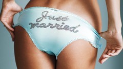 Woman ass brides panties Victorias Secret Lily Aldridge