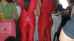 Woman ass cars models girls with cars promotional yoga pants