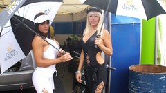 Woman ass cars models promotional yoga pants pitgirls