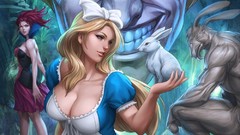 Woman ass Characters Alice in Wonderland comics artwork boobs 