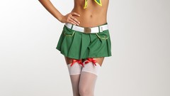 Woman ass Halloween legs blondes cleavage boobs