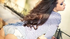 Woman ass jeans models