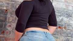 Woman ass jeans tour brunettes boobs topless