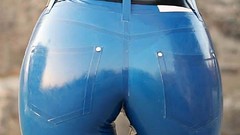 Woman ass latex legs models badquality