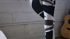 Woman ass legs leggings