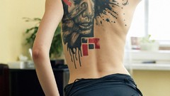 Woman ass legs tattoos models