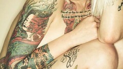 Woman ass legs tattoos models boobs