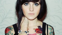 Woman ass legs tattoos models nude boobs