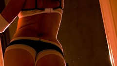 Woman ass lingerie brunettes panties Ariel Rebel