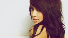 Woman ass lips brown eyes brunettes black hair alie layus