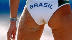 Woman ass models volleyball