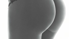 Woman ass monochrome legs lingerie