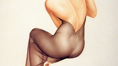 Woman ass pinups