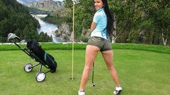 Woman ass Shorts brunettes models pornstars Kristina Uhrinova 