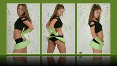 Woman ass skirts smiling brunettes panties Kari Sweets