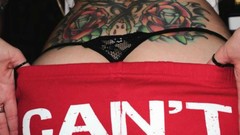 Woman ass tattoos lingerie models