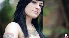 Woman ass tattoos nude boobs