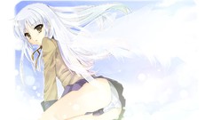 Woman ass wings anime girls angel beats seifuku tachibana 