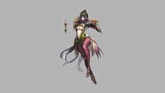 Woman Assassin artwork fantasy art Simple Background