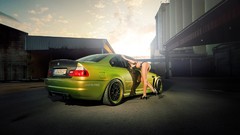 Woman automobile blondes brunettes bra bikini boobs