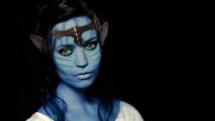 Woman Avatar brunettes Navi digital art edited dark lady