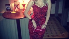 Woman Aviator blondes cleavage boobs ancilla tilia self shot