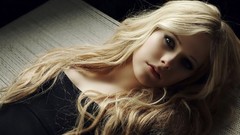 Woman Avril Lavigne blondes