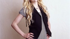 Woman Avril Lavigne blondes blue eyes singers