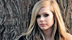 Woman Avril Lavigne blondes long hair singers