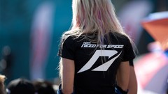 Woman Avril Lavigne blondes need for speed the run logos video 