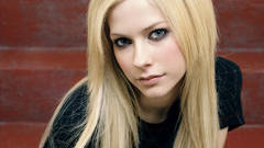 Woman Avril Lavigne blue
