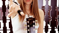 Woman Avril Lavigne blue