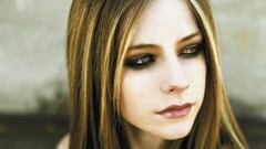 Woman Avril Lavigne faces