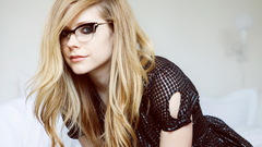 Woman Avril Lavigne glasses