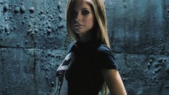 Woman Avril Lavigne singers upscaled