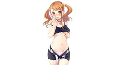Woman baby blush anime girls underwear twintails Simple 