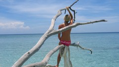 Woman back Beaches outdoors beach girls nude beach