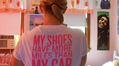 Woman back blondes atlet