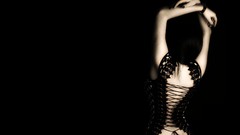 Woman back corset black