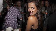 Woman back party long hair