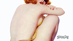 Woman back pinups