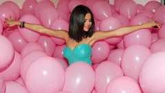 Woman Balloons Celebrity Selena Gomez