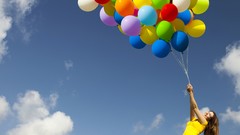 Woman Balloons skyscapes