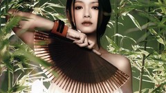 Woman bamboo asians brunettes models