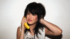 Woman bananas Celebrity telephone fruits katy perry tattoos 
